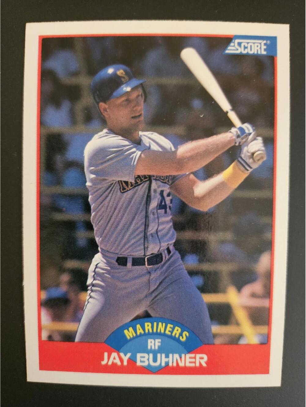 Jay Buhner - #530 - 1989 Score - Seattle Mariners - RAW Mint